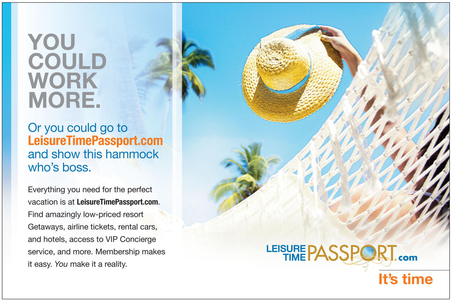 Leisure Time Passport ad campaign Leisure Time Passport ad campaign