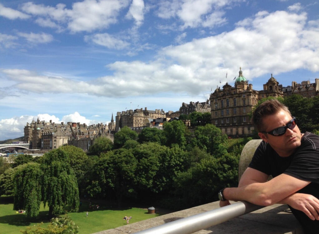 Enjoying a sunny day in Edinburgh, Scotland. Enjoying a sunny day in Edinburgh, Scotland.
